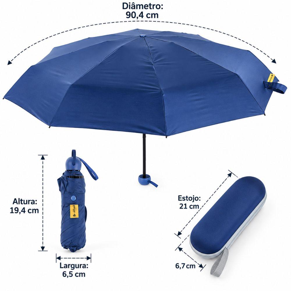 Guarda-Chuva Manual UPF50+ c/ Estojo Protetor — imagem 2
