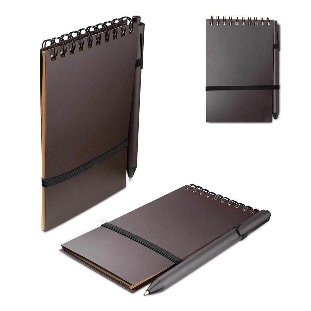 Kit Escritório Bloco Wire-O + Caneta Clique — imagem 1