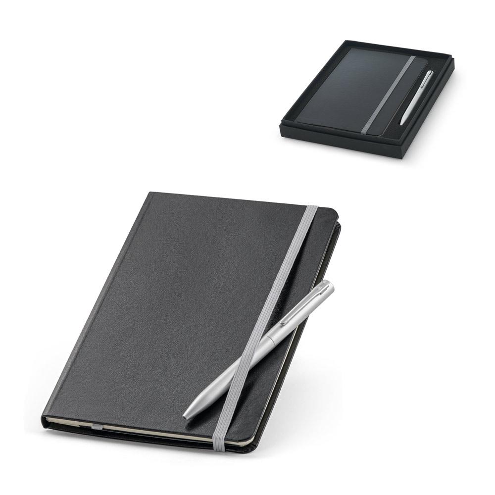 Kit Escritório Caderno + Caneta Twist — imagem 1
