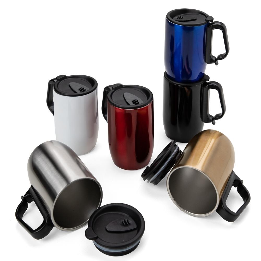 Caneca Inox Tampa Pressão 350ml — imagem 1