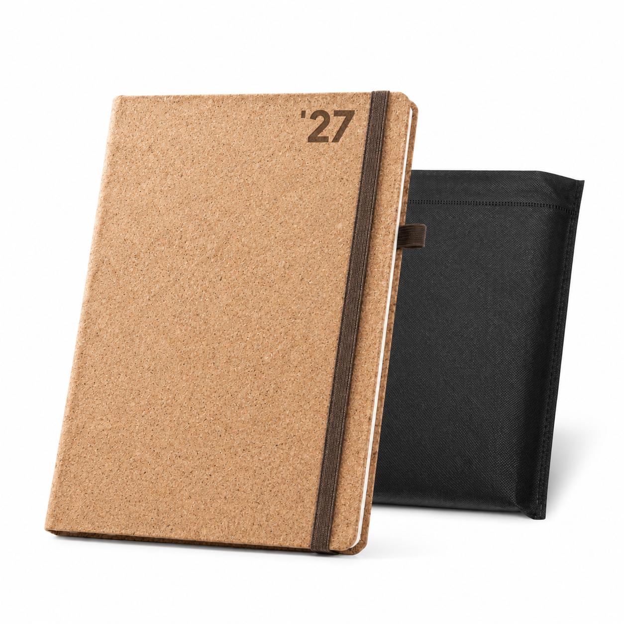 Agenda Semanal de Cortiça 2027 B5 Personalizada — imagem 1