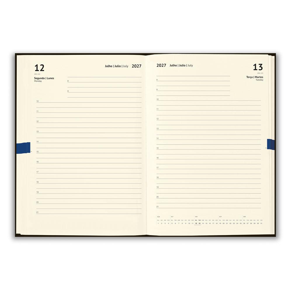 Agenda Diária de Cortiça 2027 A5 Personalizada — imagem 2