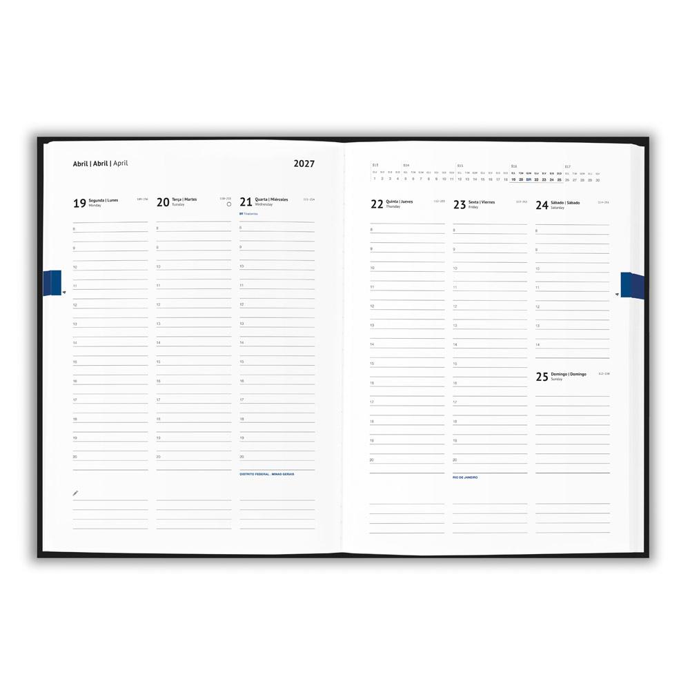 Agenda Semanal Personalizada 2027 B5 com Capa em PU — imagem 2