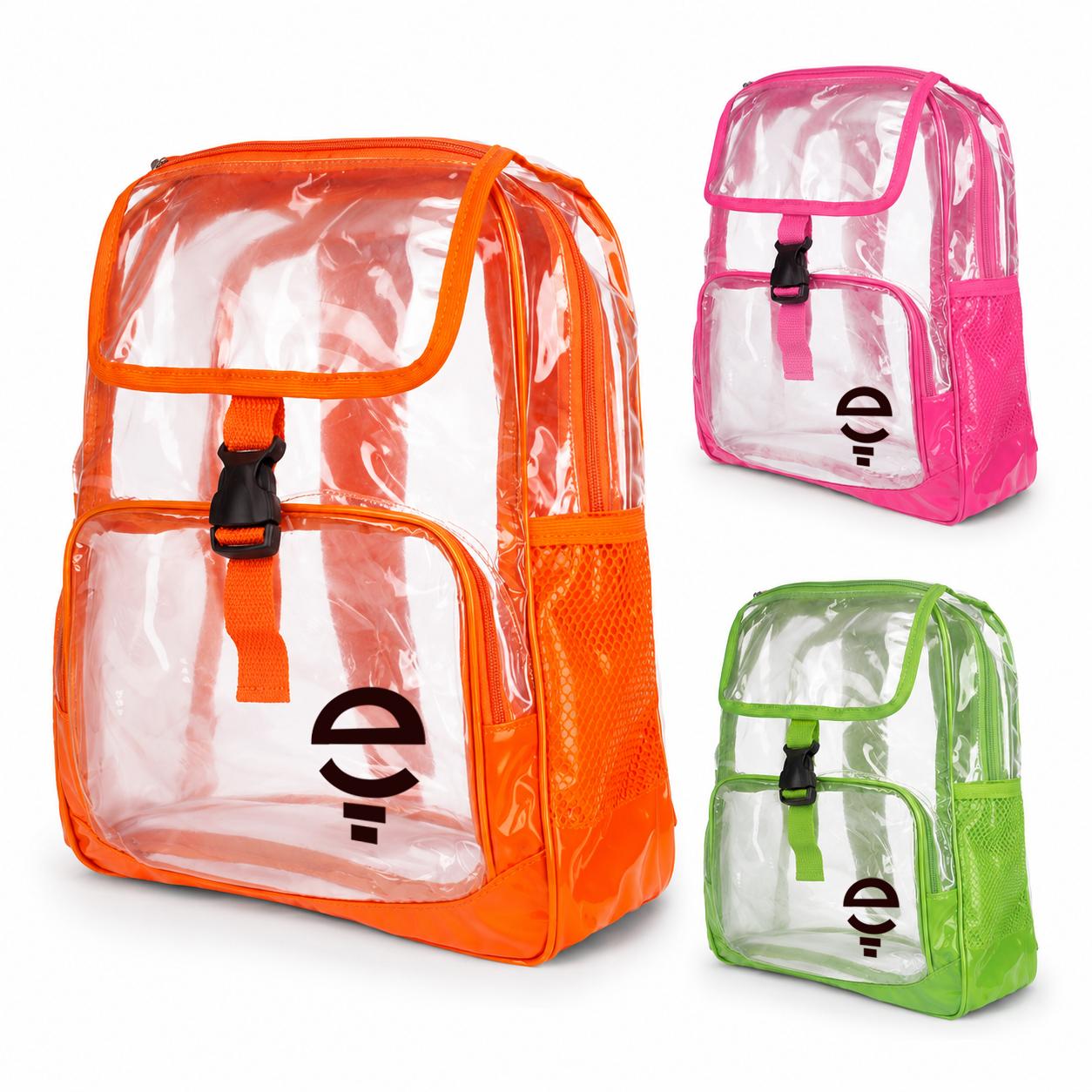 Mochila Casual PVC Cristal Transparente 13 Litros — imagem 1