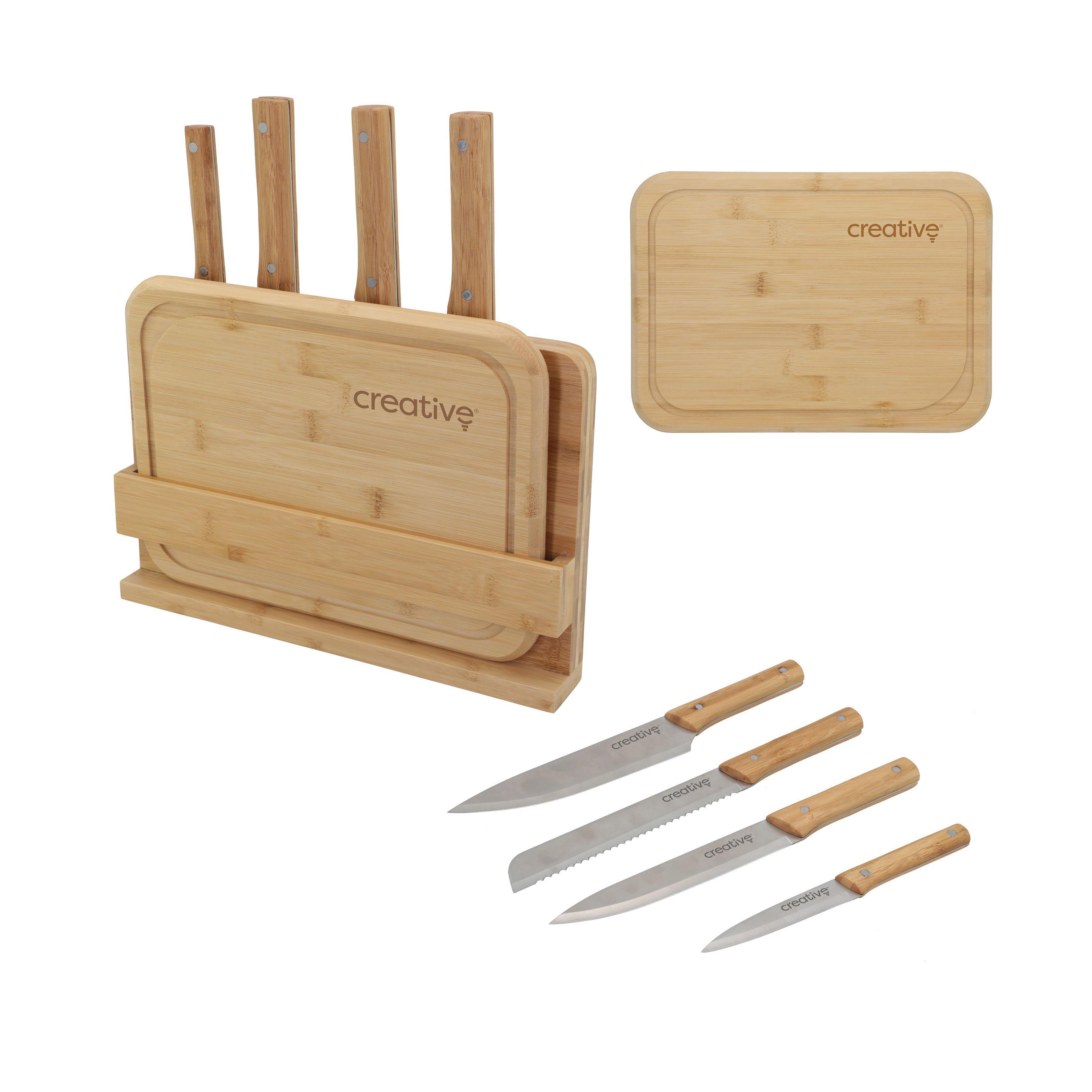 Kit Ecológico Facas + Tábua Bambu — imagem 1