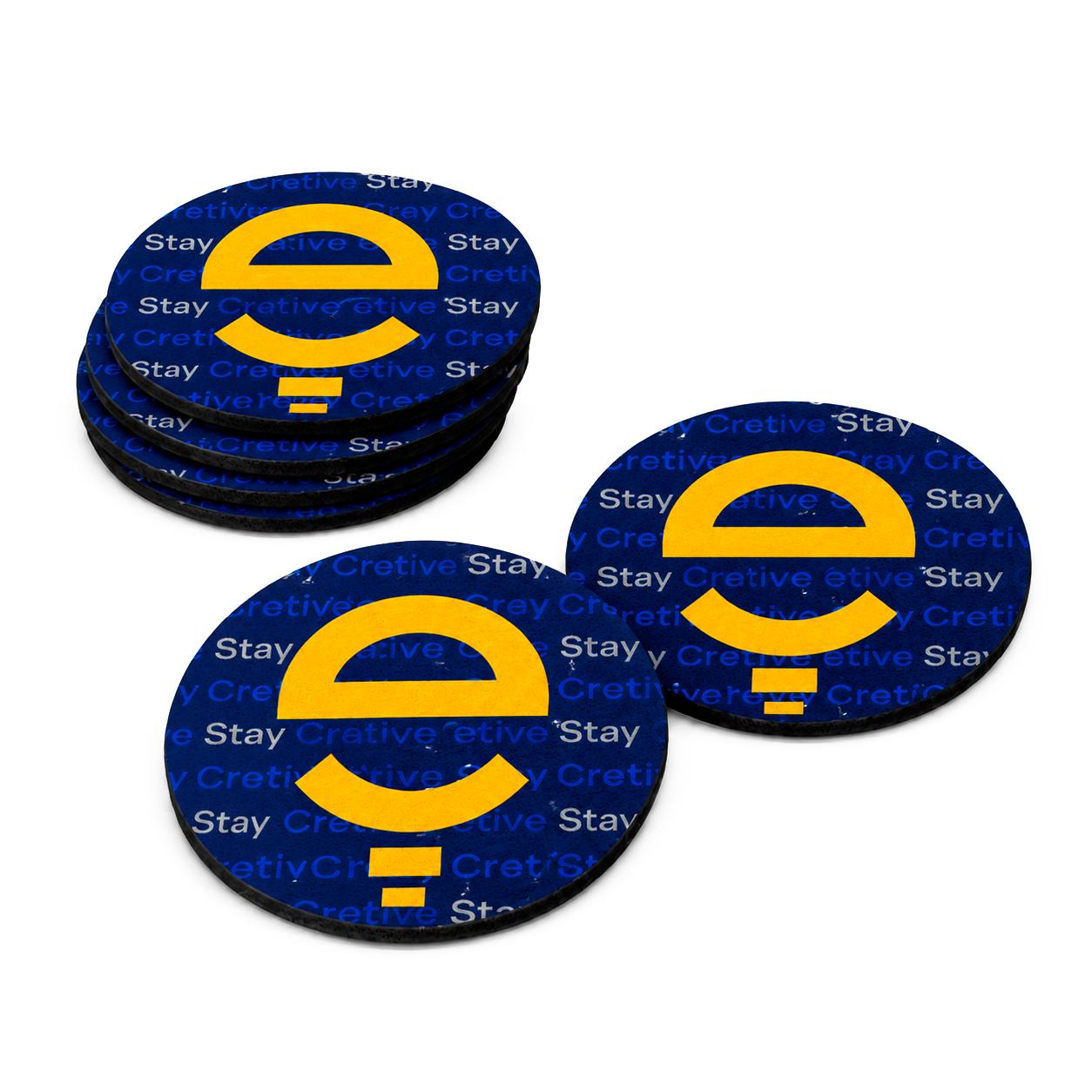 Kit Porta-Copos Redondo 6 Peças - Personalizável — imagem 1