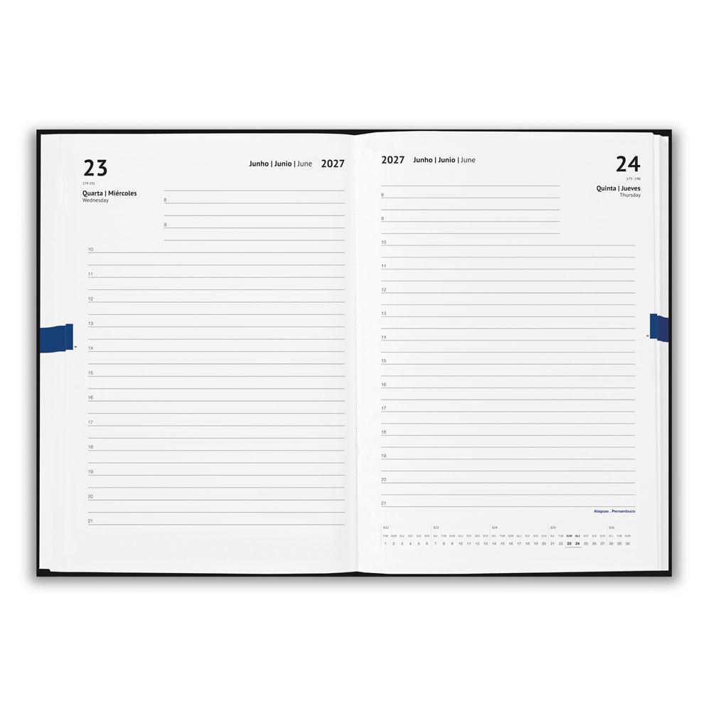 Agenda de Tecido Personalizada 2027 A5 em Poliéster — imagem 2
