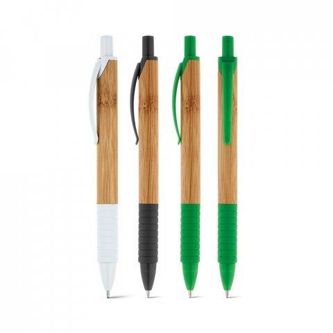 Caneta Ecológica Bambu Antideslizante Clique — imagem 1