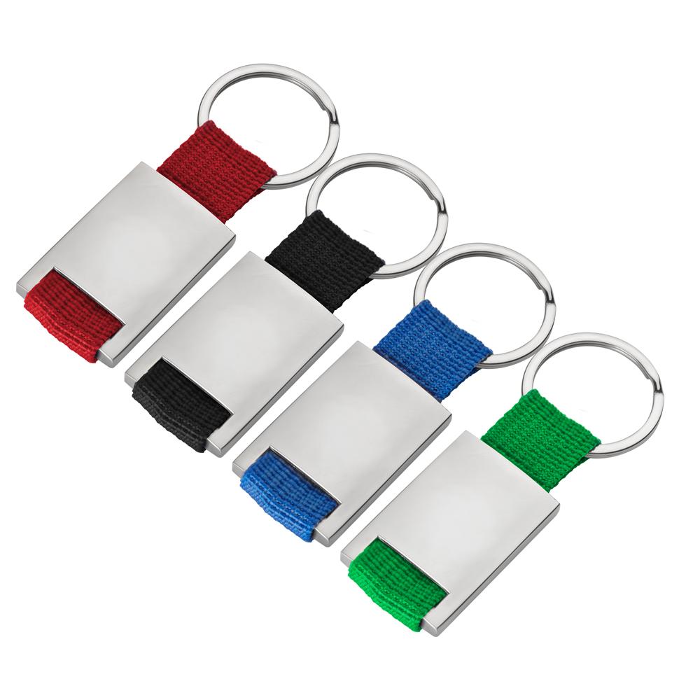 Chaveiro Metal/Nylon Retangular — imagem 1