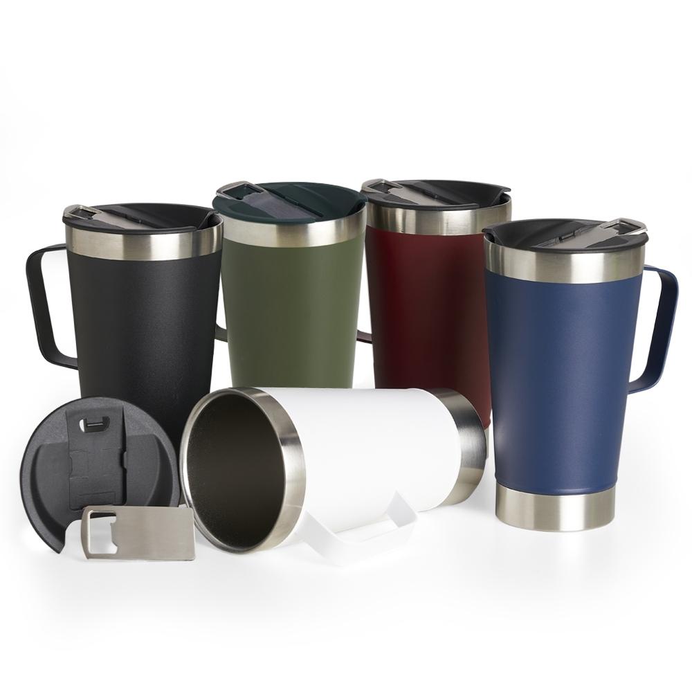 Caneca Térmica Inox c/ Tampa e Abridor 500ml — imagem 1