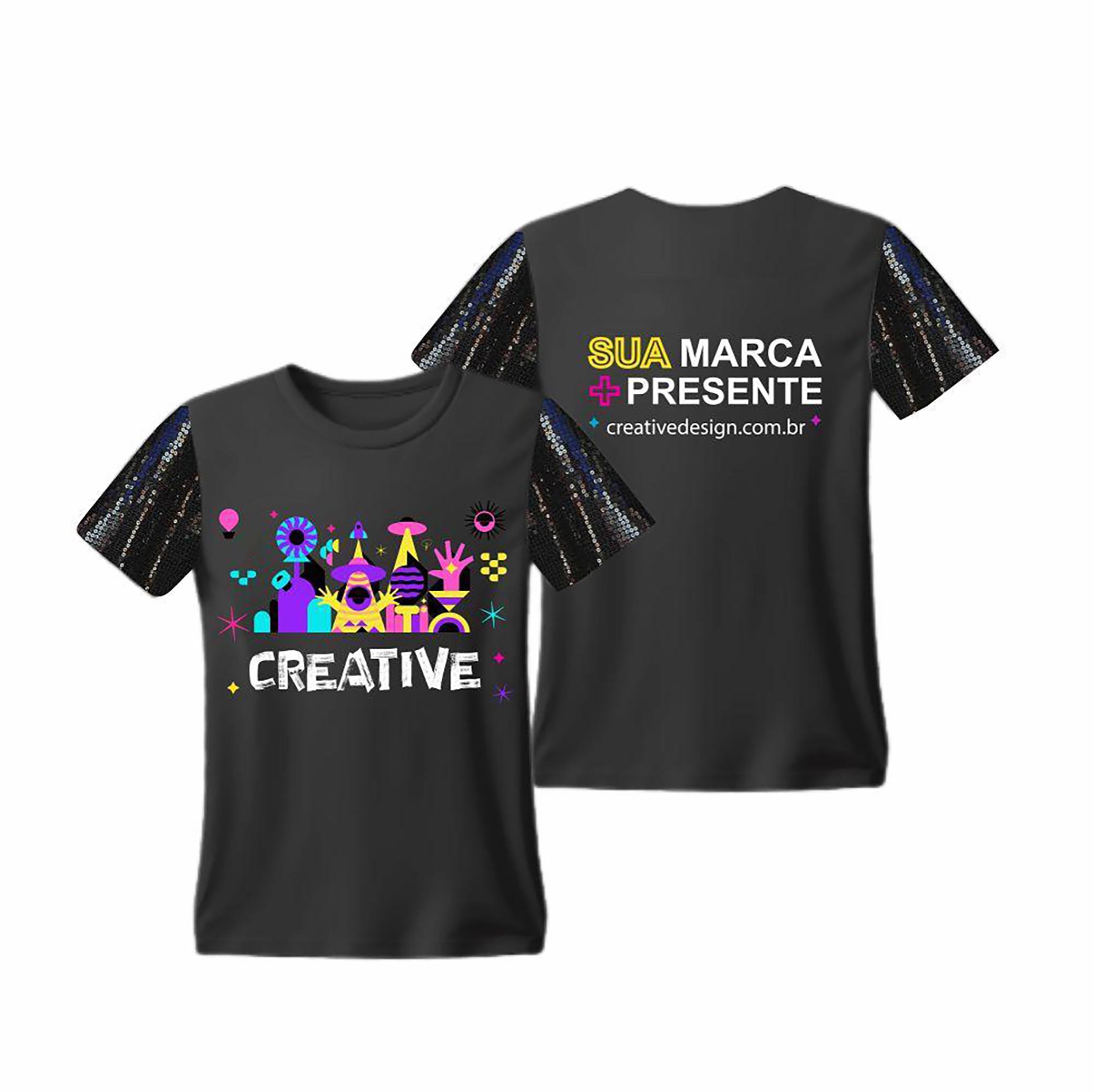 Camiseta Customizada Paetê — imagem 1