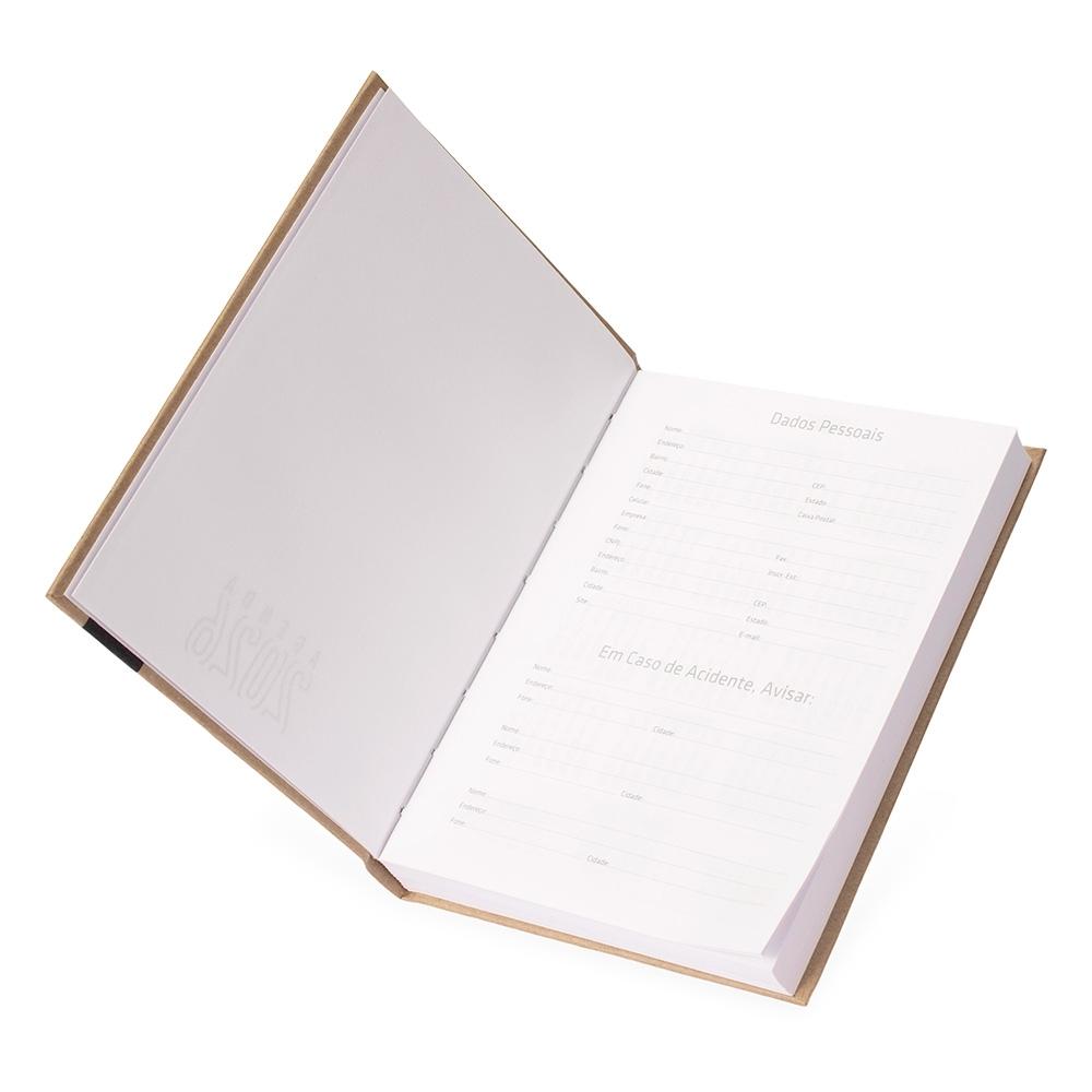 Agenda Diária B6 2027 com Capa Dura Kraft — imagem 2