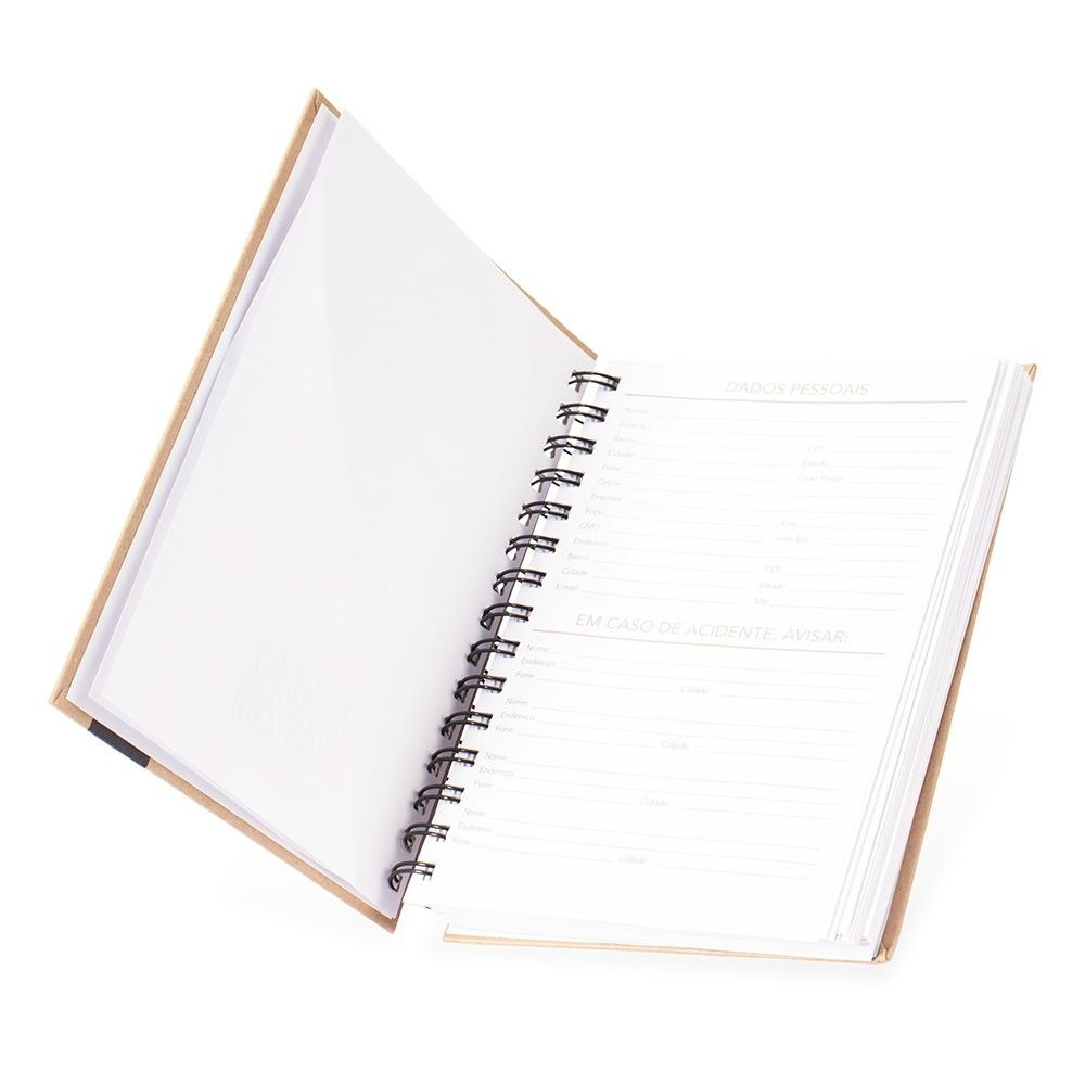 Agenda Diária Espiral 2027 com Capa Dura Kraft — imagem 2