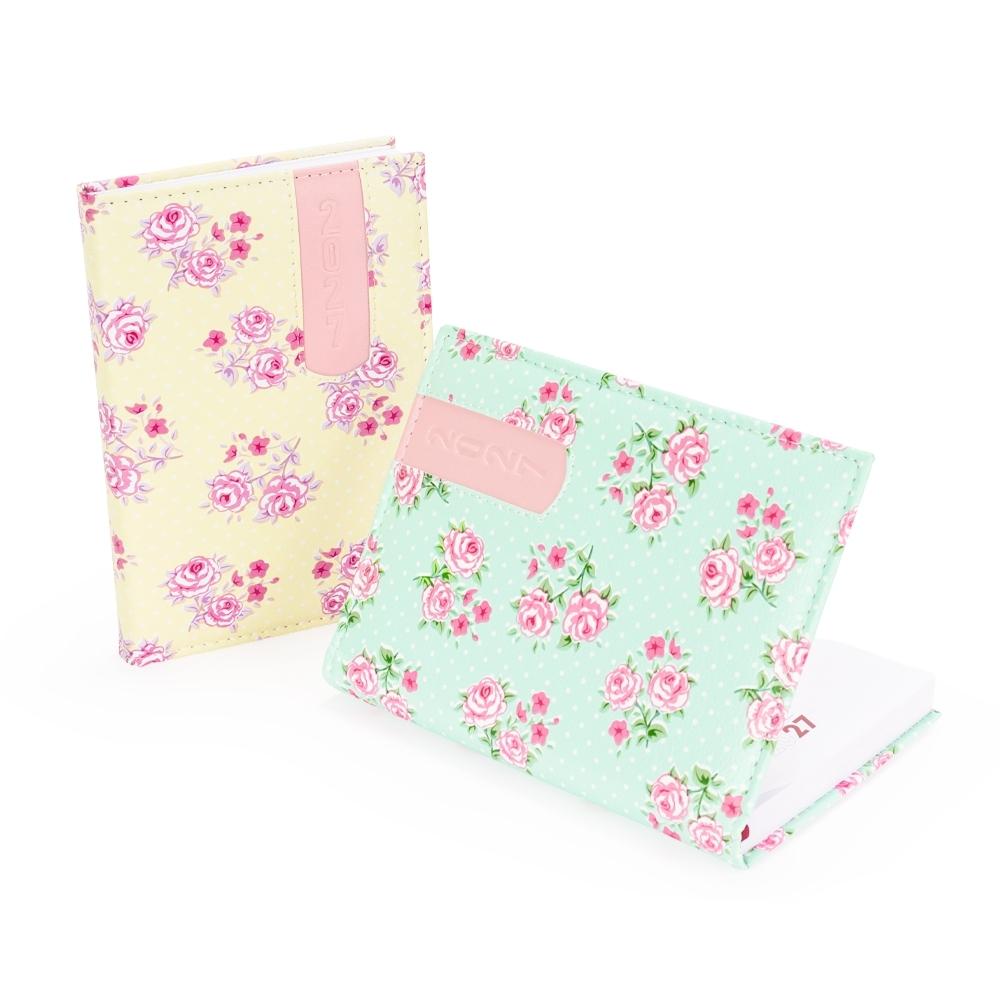 Agenda Diária A5 2027 Floral em Couro Sintético — imagem 1