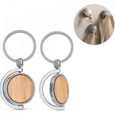 Chaveiro Inox e Bambu Redondo — imagem 1