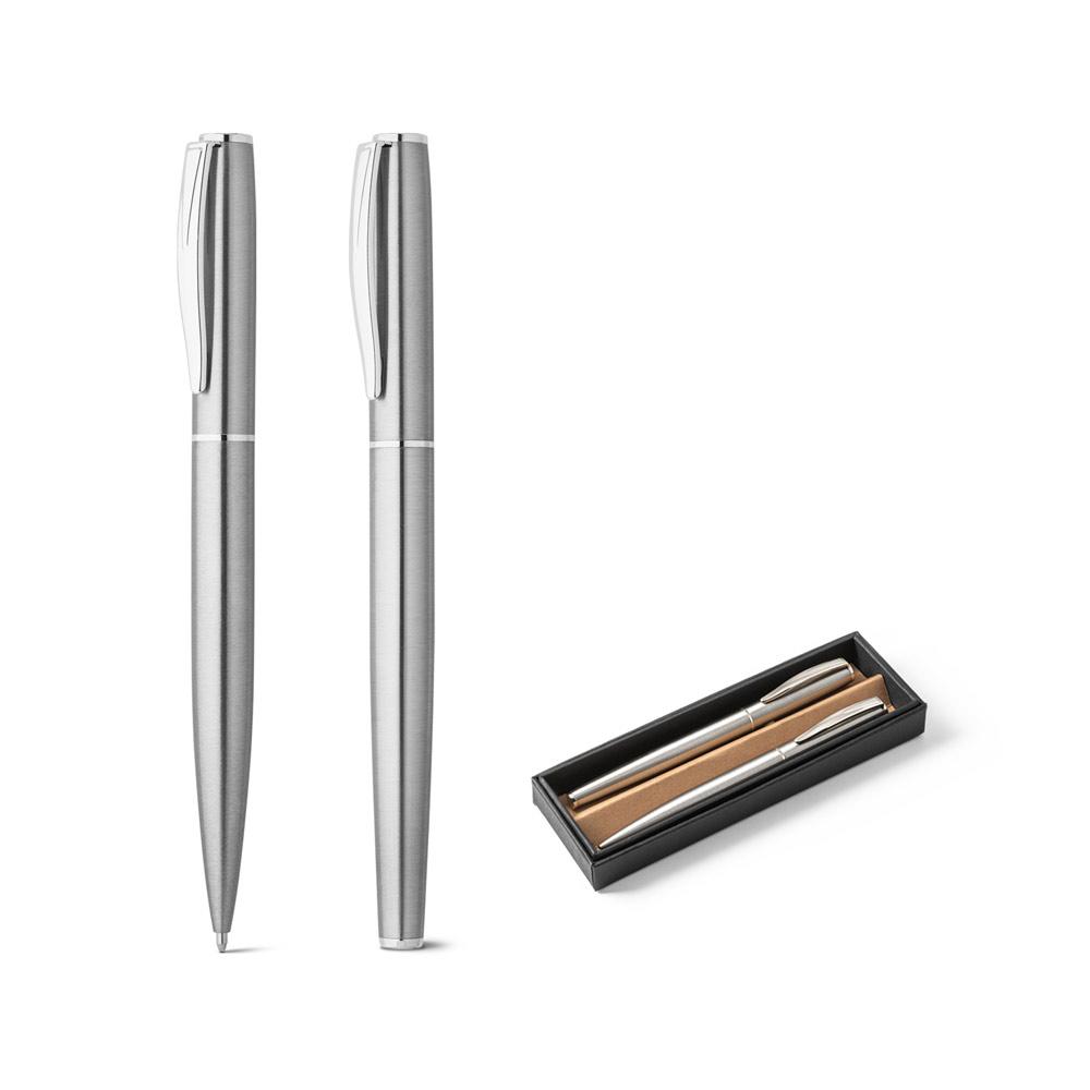 Kit Escritório Caneta Roller + Caneta Esferográfica — imagem 1