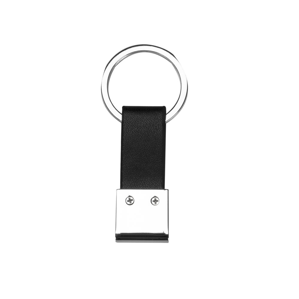 Chaveiro Quadrado Metal/Couro — imagem 3