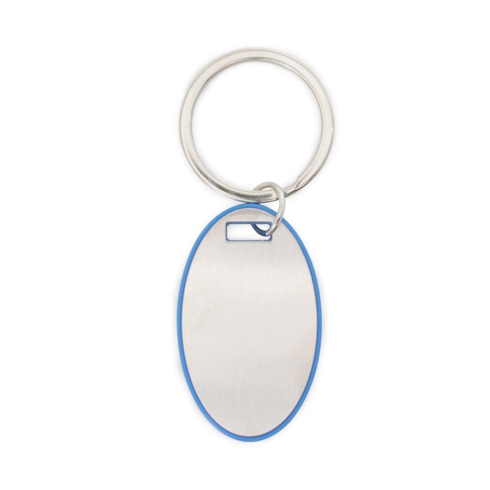 Chaveiro Plástico Chapa Metálica Oval — imagem 5
