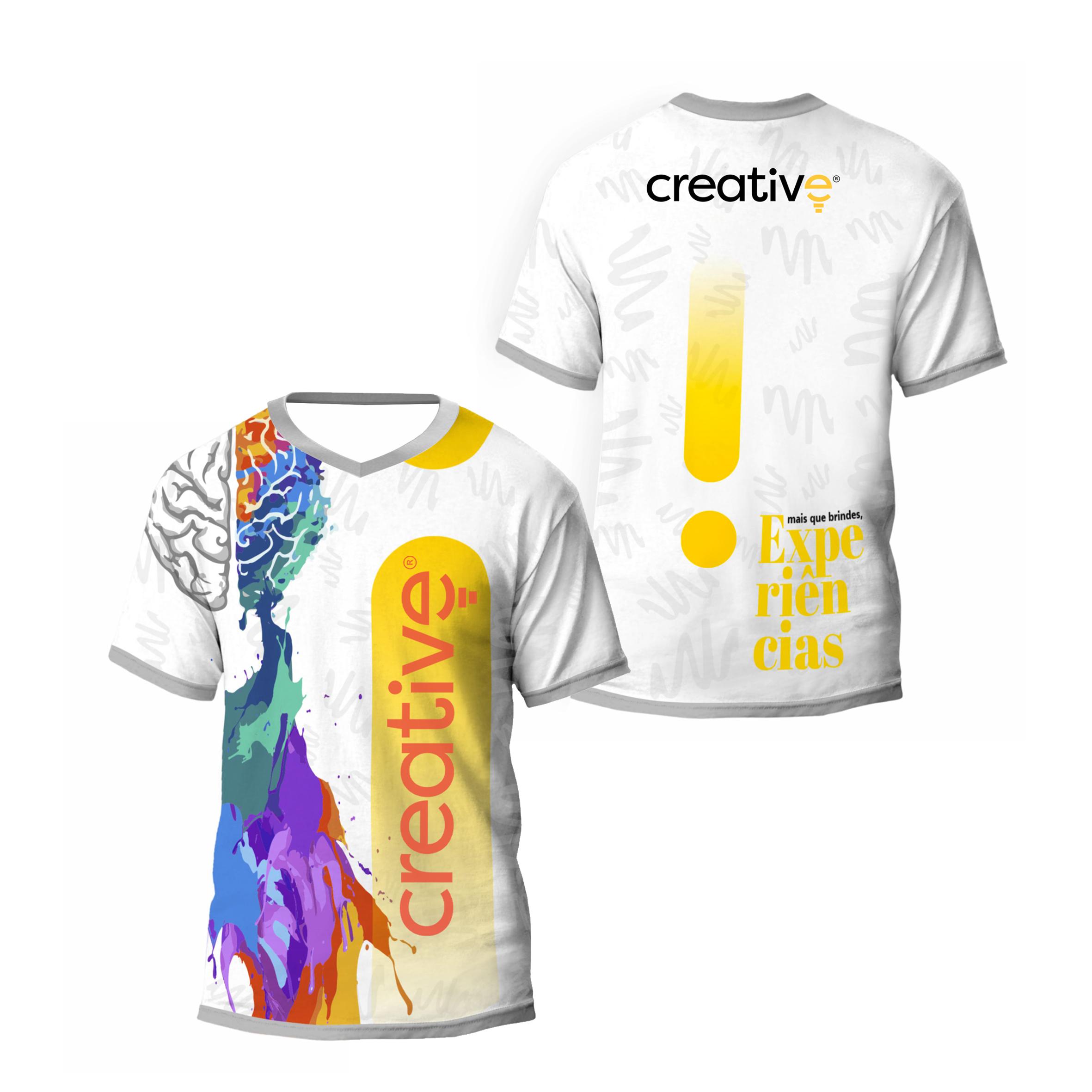 Camiseta Micro Dry Gola V em Poliéster - Personalizável — imagem 2