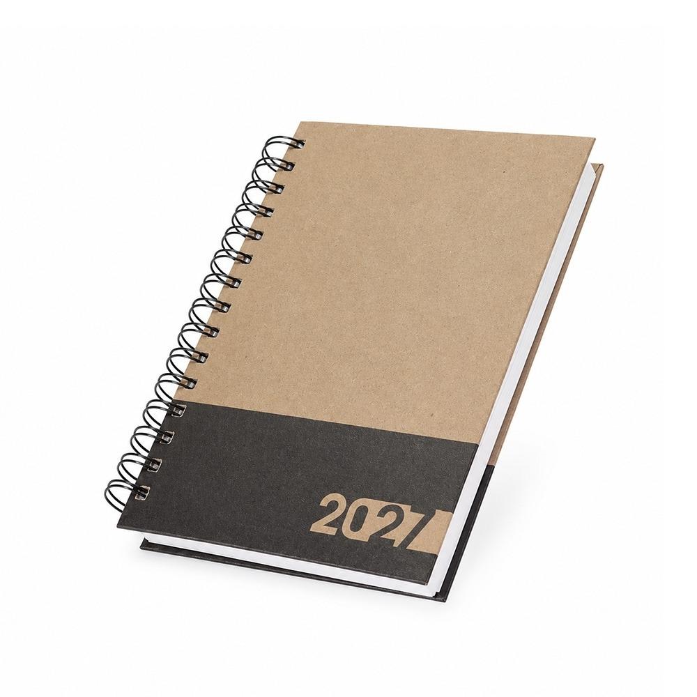 Agenda Diária 2027 Wire-O com Capa Dura Kraft — imagem 3
