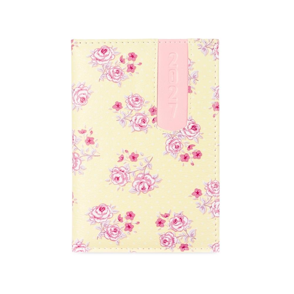 Agenda Diária A5 2027 Floral em Couro Sintético — imagem 4