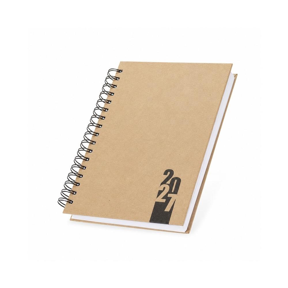 Agenda Diária Espiral 2027 com Capa Dura Kraft — imagem 3