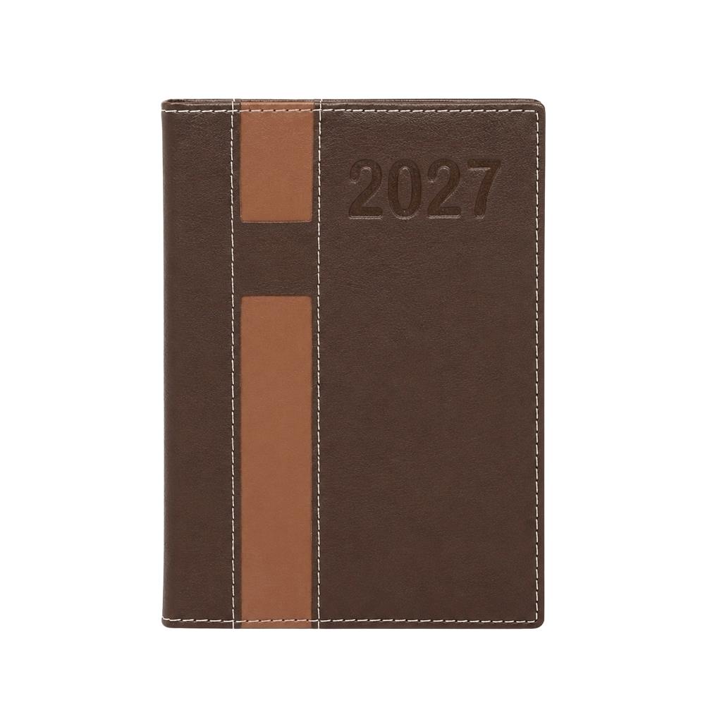 Agenda de Couro Sintético com Porta-Caneta 2027 Diária — imagem 7