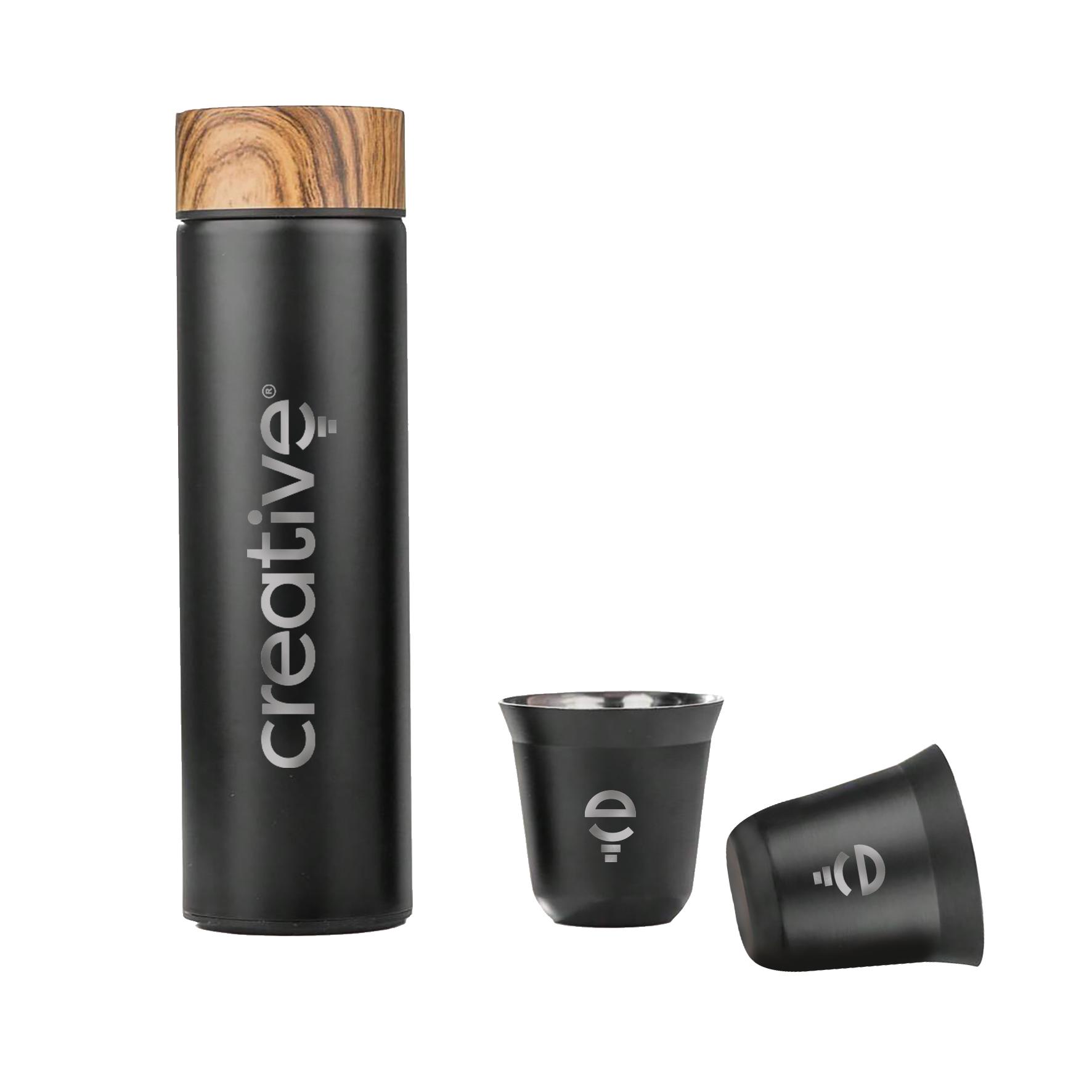 Kit Presente Café Garrafa Inox / 2 Copos Inox — imagem 2