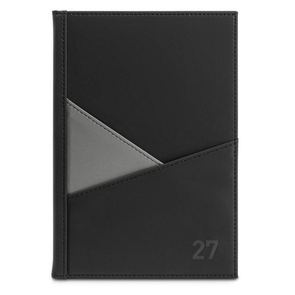 Agenda Diária A5 2027 em PU com Bolsos Externos — imagem 8