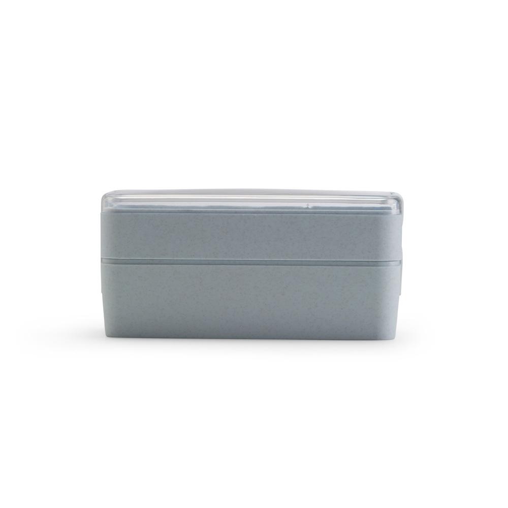 Kit Marmita Plástica Dupla 750ml + Talheres — imagem 2