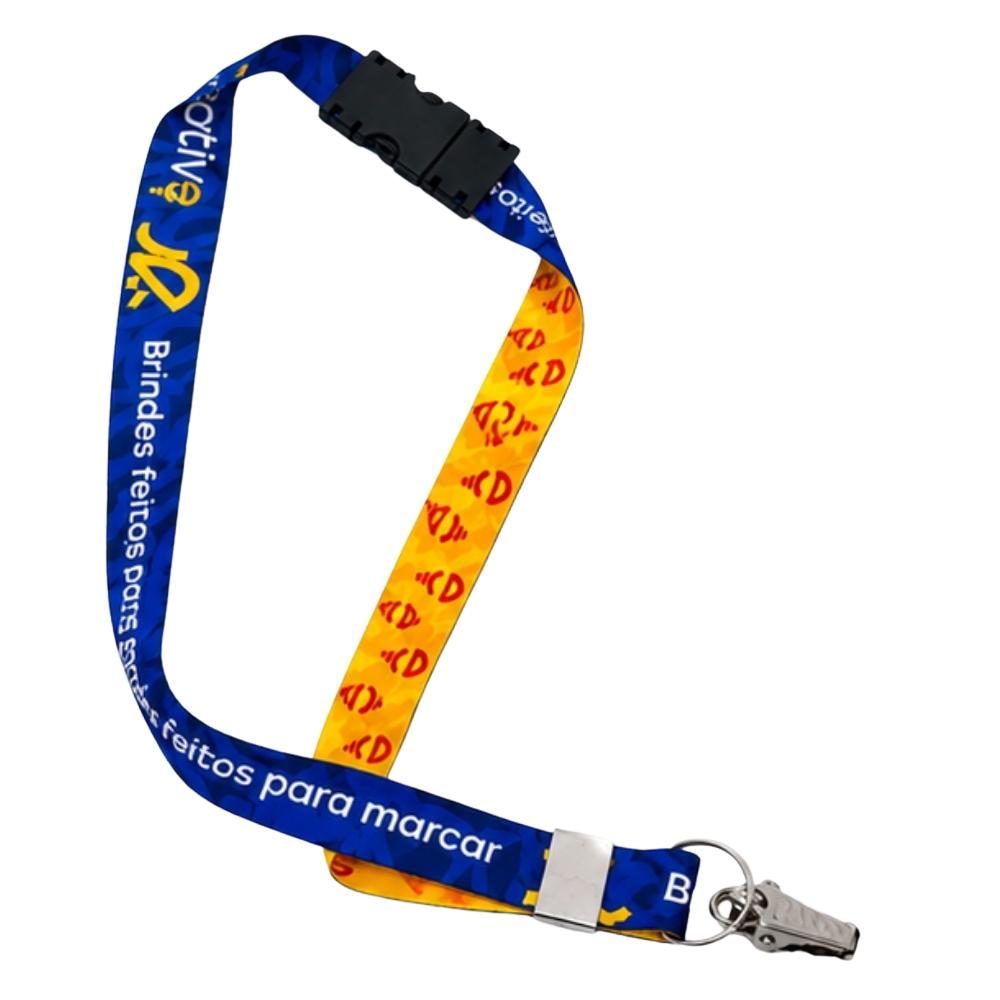 Cordão Crachá 25mm c/ Fecho Mochila - Personalizável — imagem 2