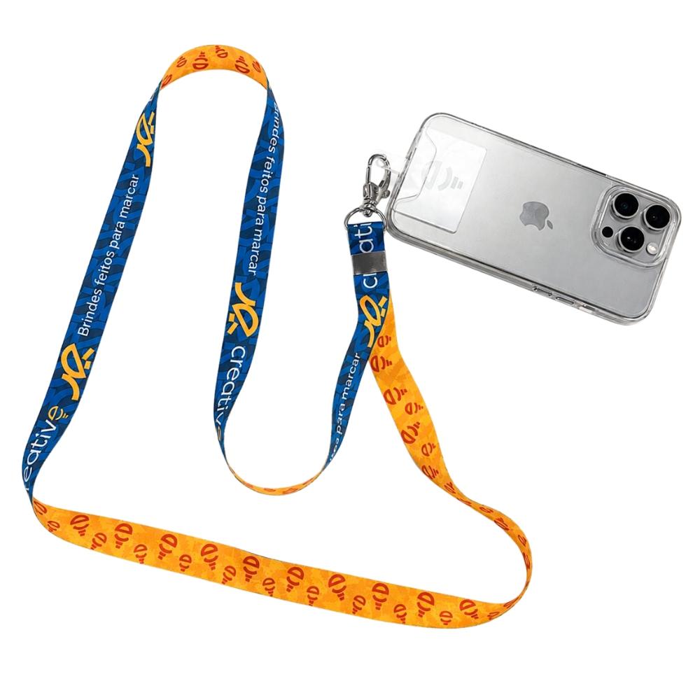 Cordão Salva-Celular Mosquetão e Tag - Personalizável — imagem 2
