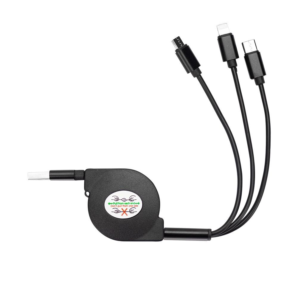 Cabo USB Retrátil 3 em 1 — imagem 2