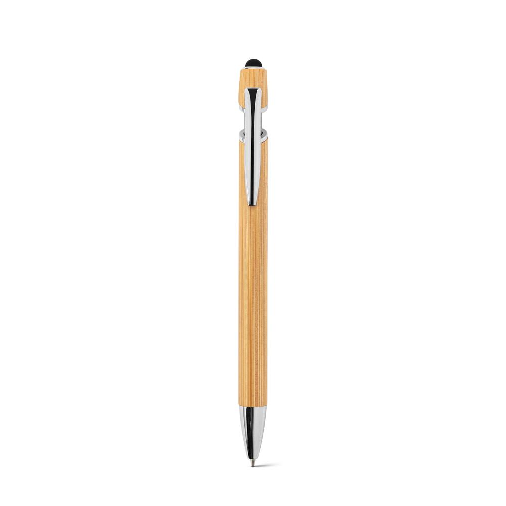 Caneta de Bambu Personalizada com Touch e Clique — imagem 2