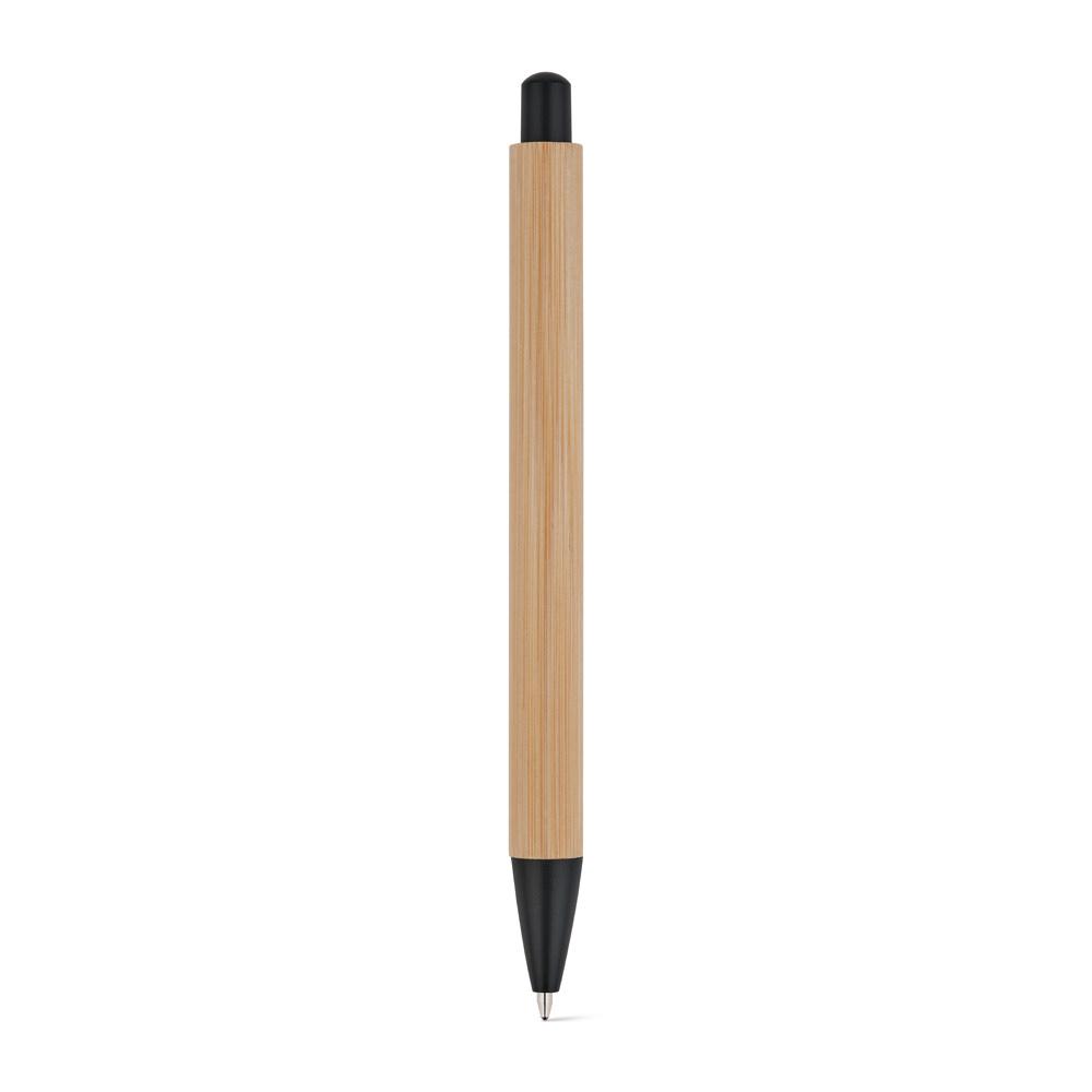 Caneta de Bambu Personalizada Clique sem Clipe — imagem 2