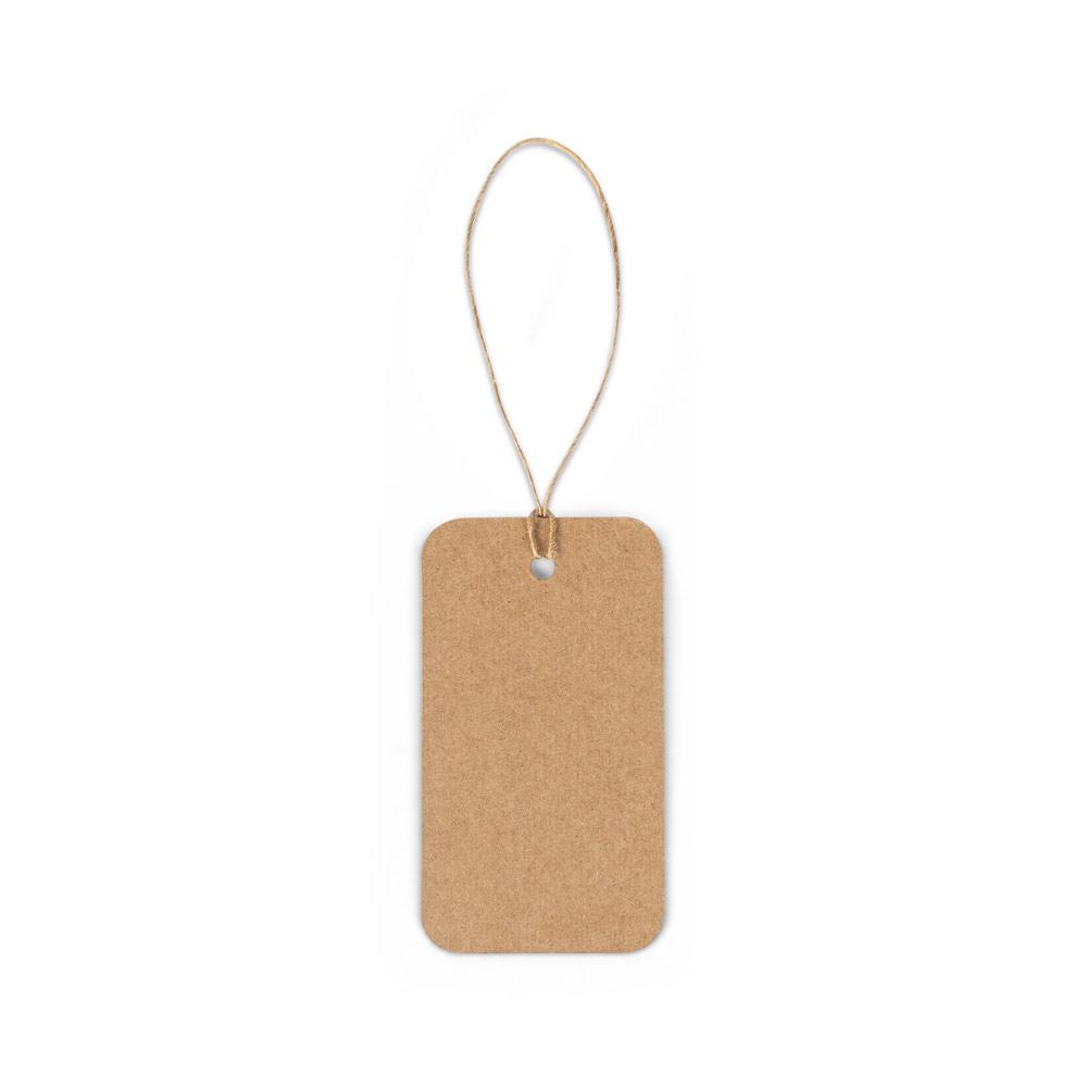 Tag de Papel Reciclado Personalizada Retangular — imagem 2