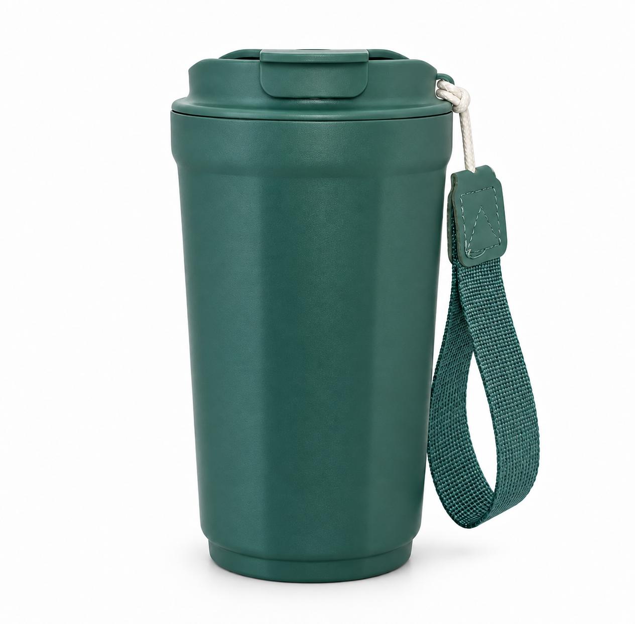 Copo Térmico Inox 390ml com Tampa e Alça de Tecido — imagem 7