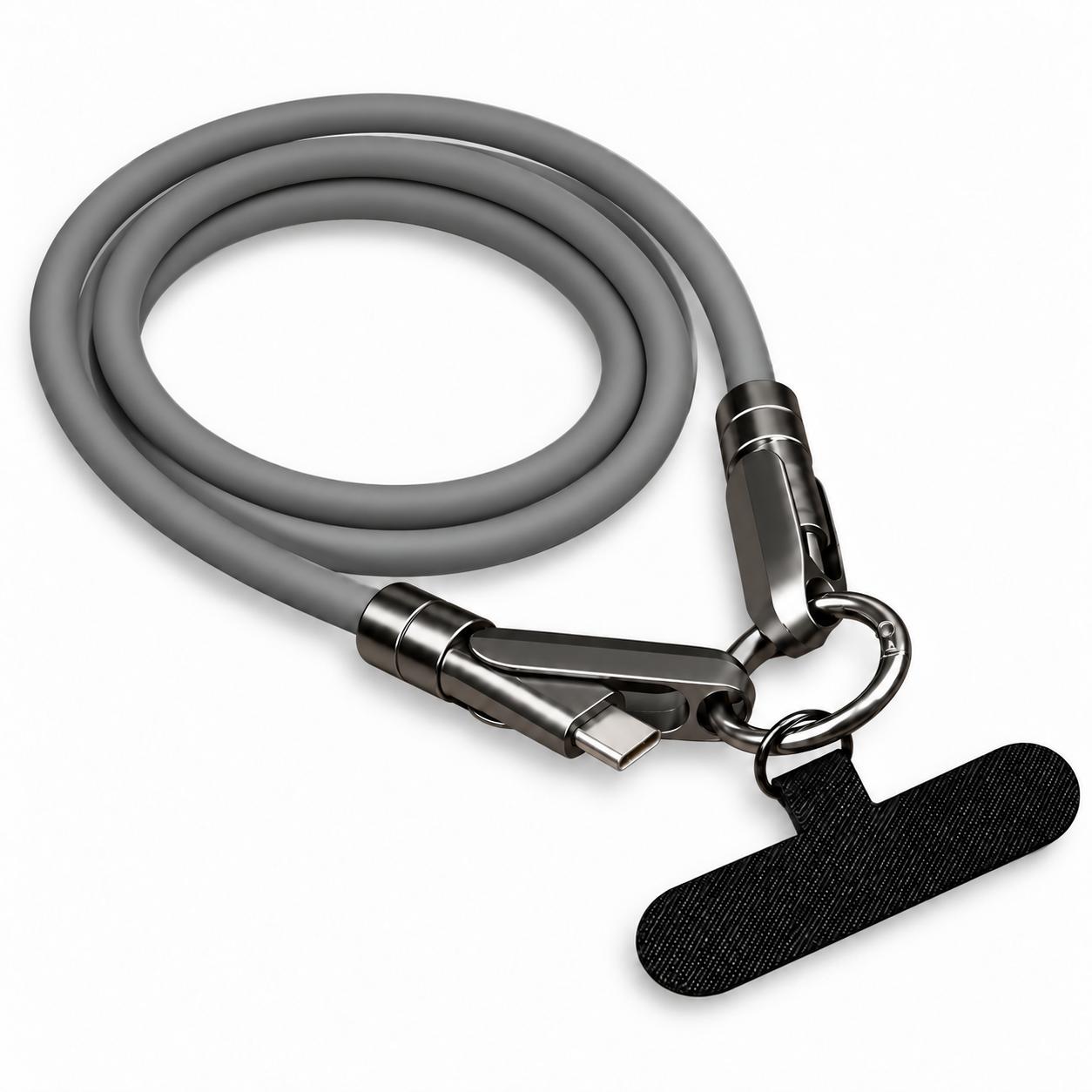 Cordão Salva-Celular 2 em 1 Carregador USB-C 65W 1,20cm — imagem 2