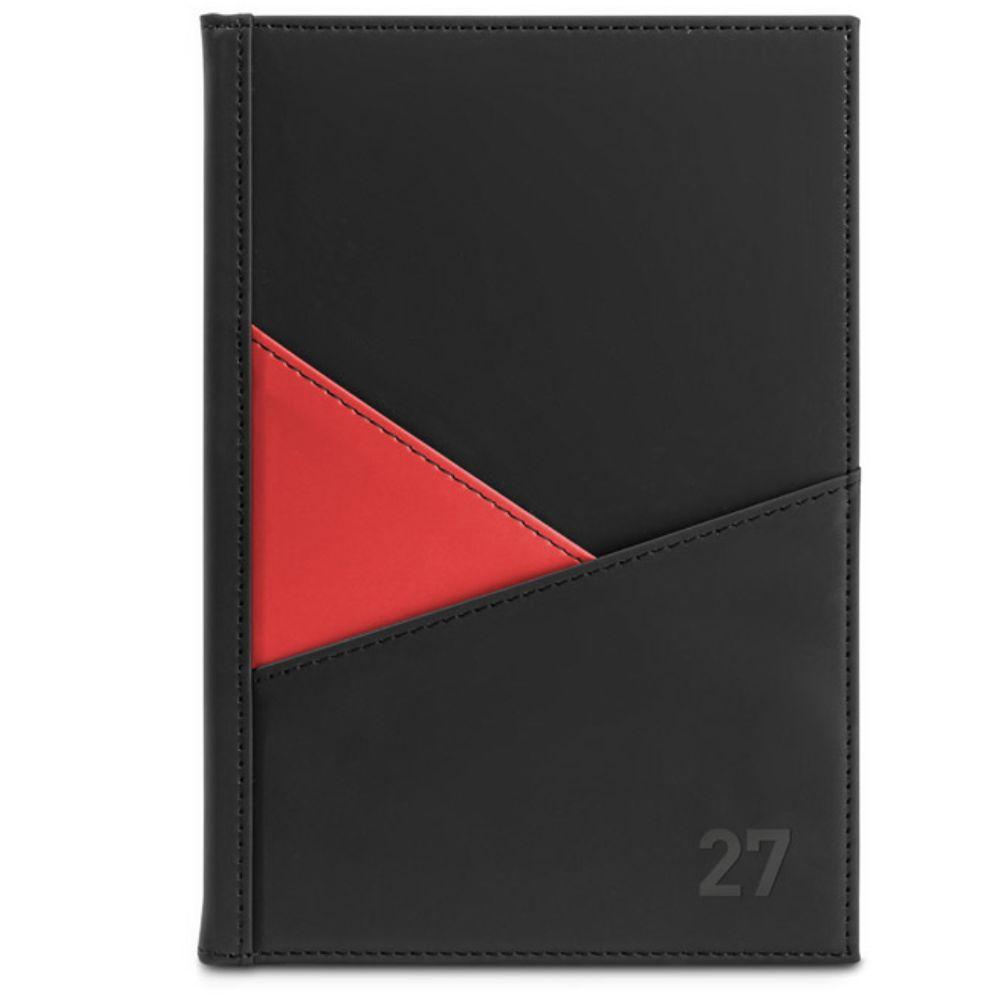 Agenda Diária A5 2027 em PU com Bolsos Externos — imagem 9