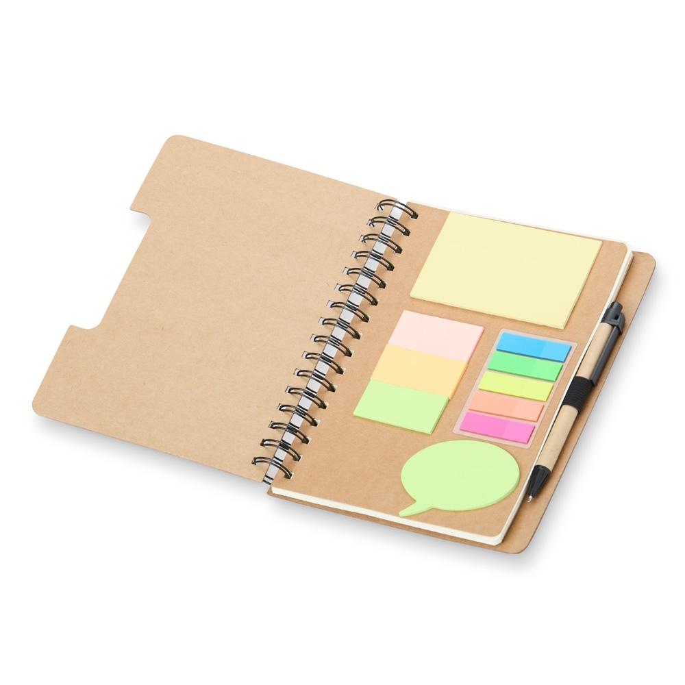Kit Ecológico Caderno Kraft + Caneta + Blocos — imagem 5