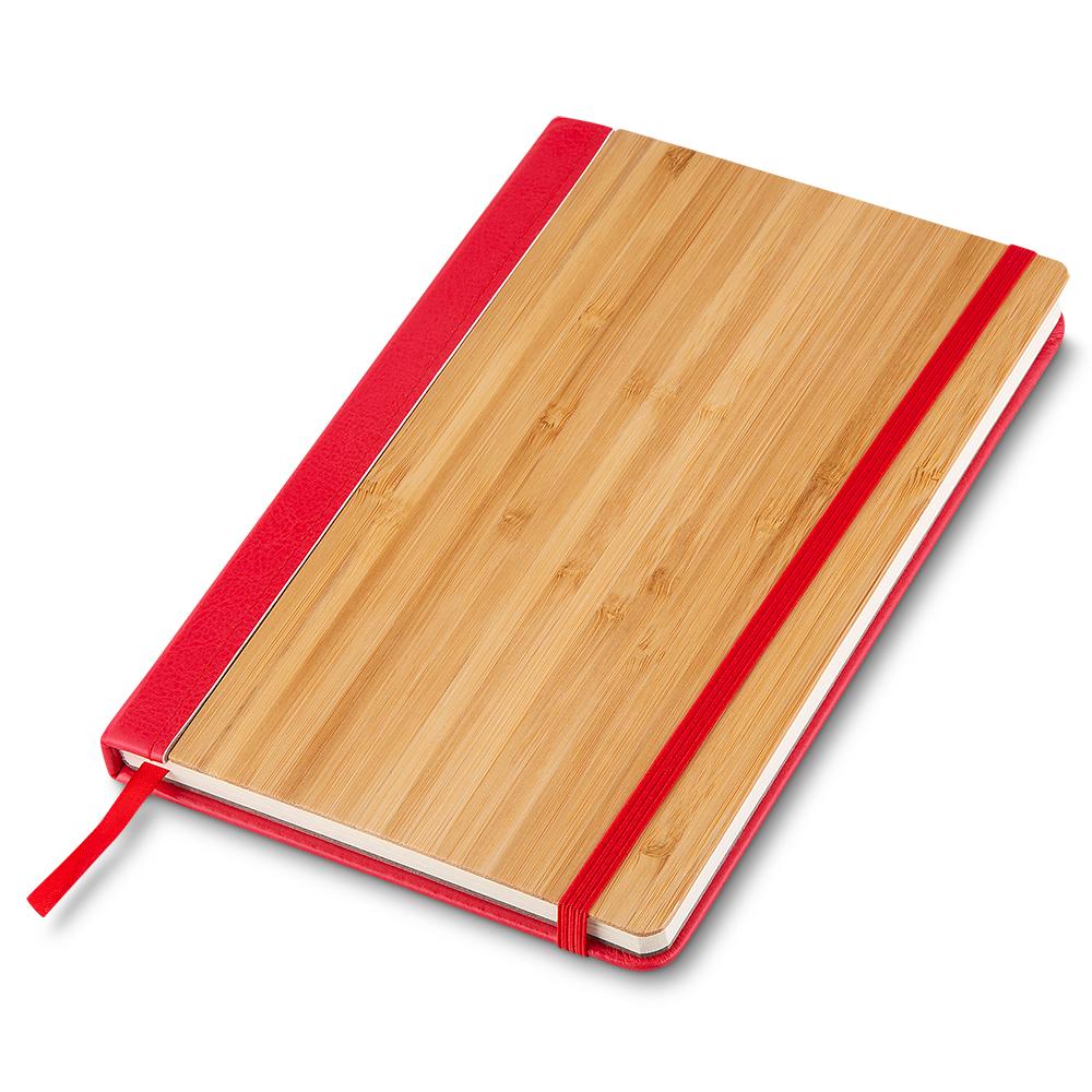 Caderno A5 Bambu e PU Pautado — imagem 3