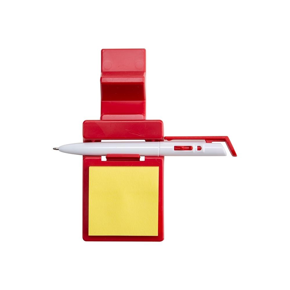 Kit Suporte Plástico Celular + Bloco + Caneta Clique — imagem 2