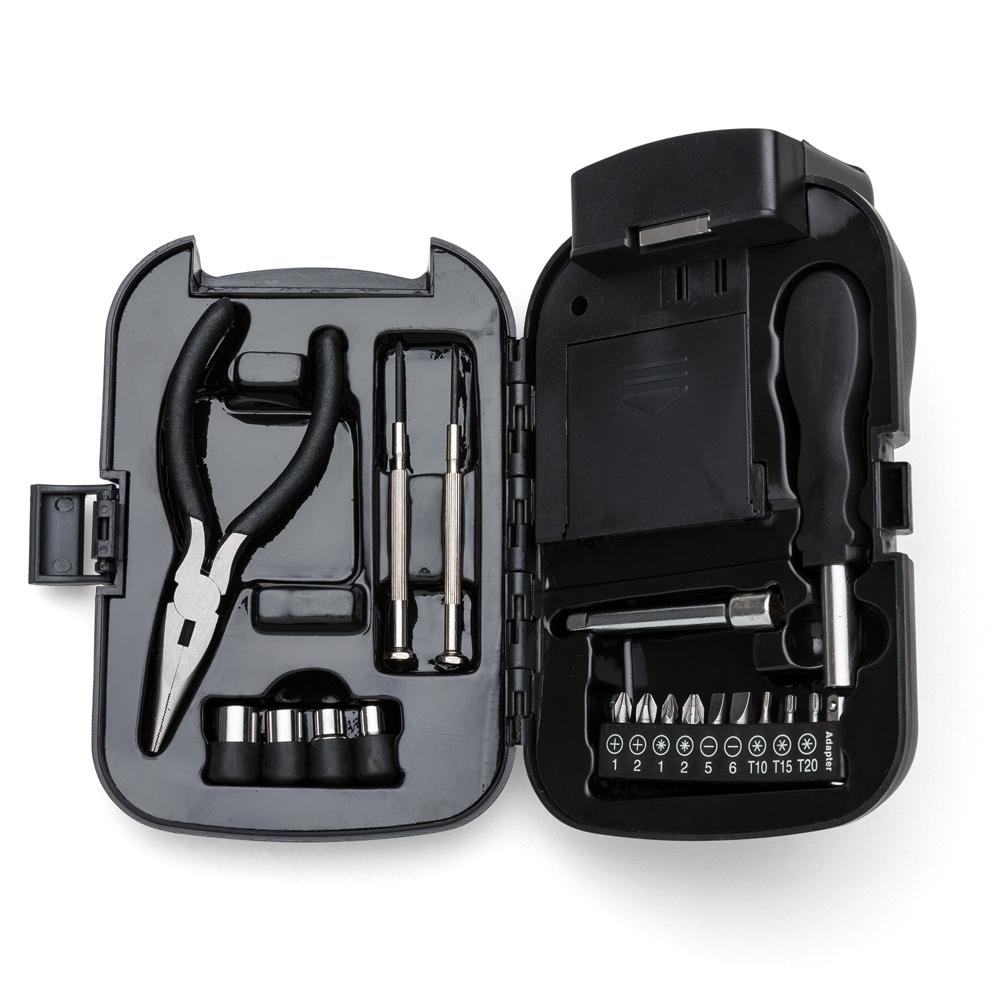Kit Ferramenta c/ Lanterna 19 Peças — imagem 2