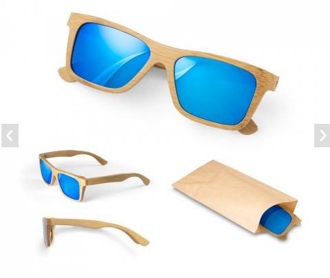 Óculos de Sol Bambu Lentes Espelhadas — imagem 3