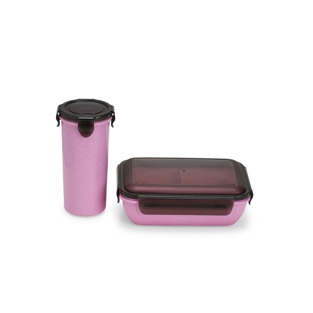 Kit Ecológico Marmita 1 Litro + Copo + Talheres — imagem 3
