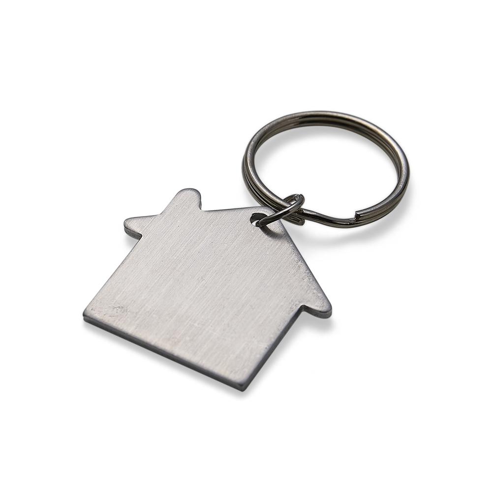 Chaveiro Metal Plaquinha Formato Casa — imagem 2