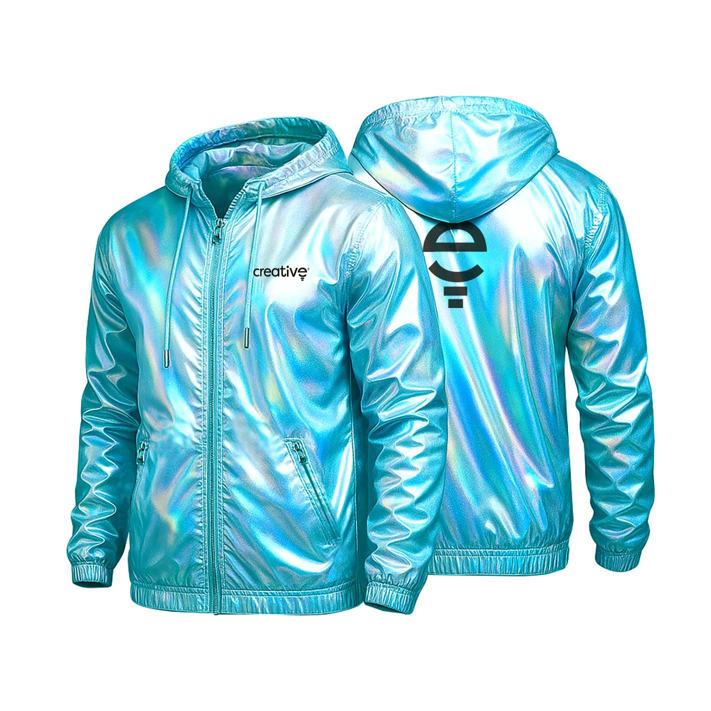 Jaqueta Corta-Vento Foil Holográfico — imagem 5