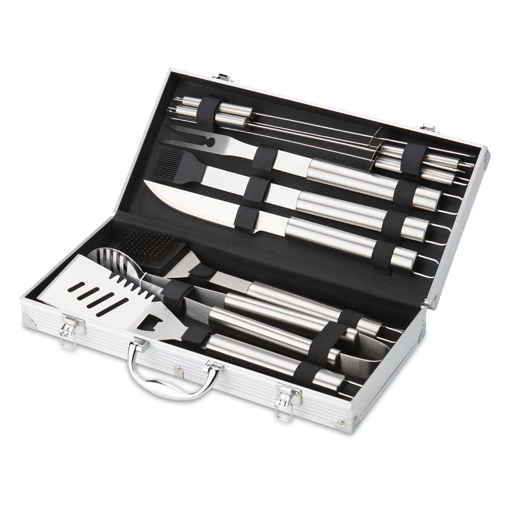 Kit Churrasco Maleta de Alumínio 10 Peças — imagem 2
