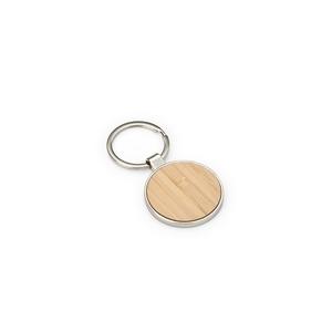 Chaveiro Metal Redondo Detalhe Bambu — imagem 3