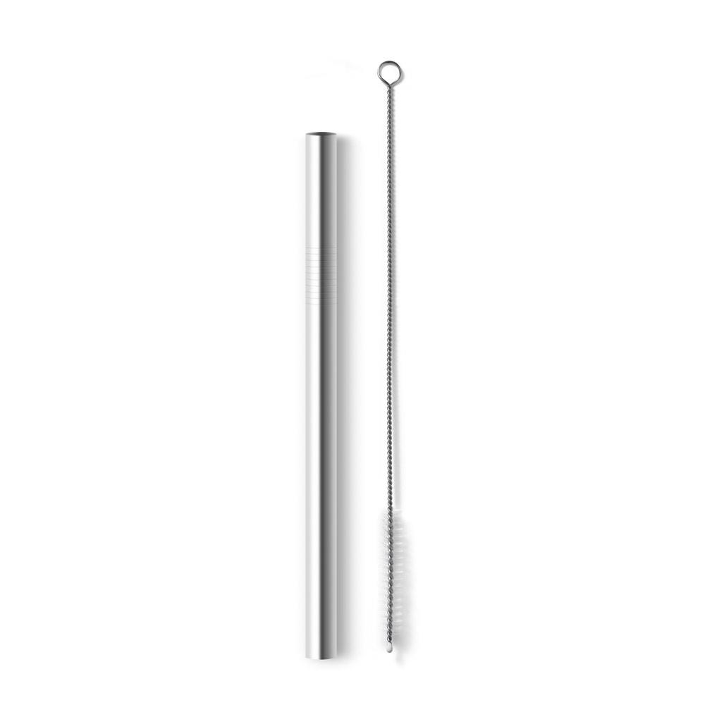 Kit Canudo Inox + Escova de Limpeza — imagem 2